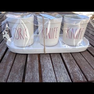 Rae Dunn spoon fork knife